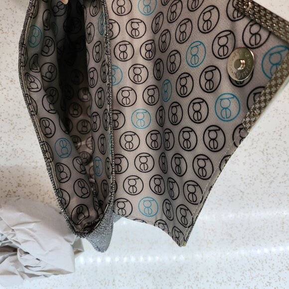 Pewter Sparkly Clutch Purse - Picture 6 of 7